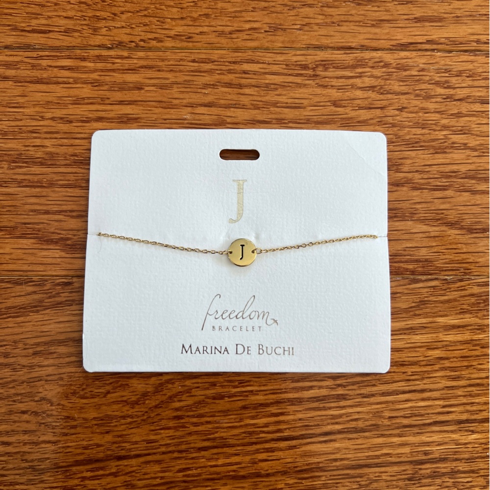 Marina De Buchi J Initial Bracelet